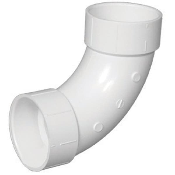 Charlotte Pipe And Foundry Charlotte Pipe Schedule 40 1-1/2 in. Hub X 1-1/2 in. D Hub PVC Elbow 1 pk PVC003040600 - main